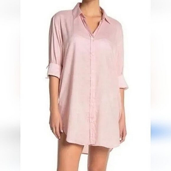 ONIA Marie Collared Shirt Dress​ - Picture 1 of 8